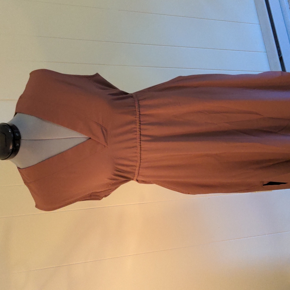 Athleta Marlow Maxi Dress - size XSP - Mauve - Light Maroon